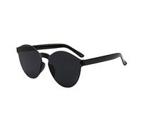 Lazzboy Frauen Männer Mode Klar Retro Sonnenbrillen Outdoor Rahmenlose Brillen Vintage Polarisierte Sonnenbrille Für Damen Herren Schutz Ultraleicht Rahmen(M)