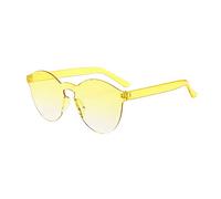 Lazzboy Frauen Männer Mode Klar Retro Sonnenbrillen Outdoor Rahmenlose Brillen Vintage Polarisierte Sonnenbrille Für Damen Herren Schutz Ultraleicht Rahmen(J)