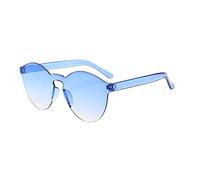 Lazzboy Frauen Männer Mode Klar Retro Sonnenbrillen Outdoor Rahmenlose Brillen Vintage Polarisierte Sonnenbrille Für Damen Herren Schutz Ultraleicht Rahmen(L)