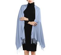 Lazzboy Pashminas Für Damen Pashmina Schal Kaschmir Stolen Schultertuch Frauen Hochzeit Kaschmirschal Herren Umschlagtuch Winter Gefühl Party Wickeltuch Große Deckenschals (Blau)
