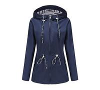 Lazzboy Regenjacke Damen Wasserdicht Atmungsaktiv Regenmäntel Windjacke Leicht Outdoor Trenchcoats Mit Kapuze Übergangsjacke Wandern Reisen Windbreaker Outdoorjacke Für Klettern Draussen