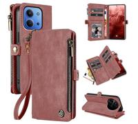 LBH Handy Hülle für Xiaomi Redmi 15C Klapphülle RFID Schutz Wallet Geldbeutel Geldbörse Cover Case Flipcase Kartenfächer Geldfach Münzfach Rosa
