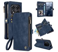 LBH Handy Hülle für Xiaomi Redmi Note 15 Pro Klapphülle RFID Schutz Wallet Geldbeutel Geldbörse Cover Case Flipcase Kartenfächer Geldfach Münzfach Blau