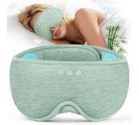 LC-dolida Bluetooth Schlafmaske mit Kopfhörern für Frauen und Herren,Totale Blackout Schlaf Augenmaske Schlafkopfhörer Weiche Kopfhörer zum Schlafen, die ganze Nacht Komfort für das Reisen,Bett