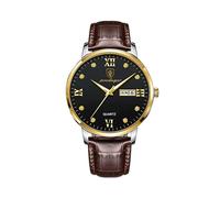 (LCGB)POEDAGAR Neueste Wasserdichte Männer Uhr Casual Lederband Leucht Luxus Uhren Für Mann Datum
