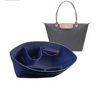 Lckaey Filz-Organizer für Geldbörsen, Organizer für Le Pliage Y012-navyblue-M