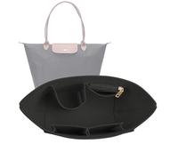 Lckaey Handtaschen-Organizer-Einsatz für Le Pliage Neo Handtaschen, Premium-Filz-Organizer, Schwarz 2, M