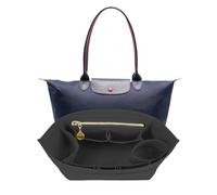 Lckaey Longchamp Geldbörsen-Organizer-Einsatz für Damen, groß, für lange Champ Le Pliage Organizer, schwarz, L