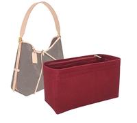 Lckaey Purse Insert for carryall organizer for purse bags women lcarryall tote golf cart parts bag on wheels travel
