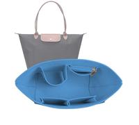 Lckaey Taschenorganizer-Einsatz für Le Pliage Neo (groß) Handtaschen - Premium-Filz-Organizer, Französisches Blau, L - Ordnung schaffen