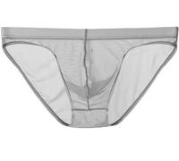 lclvld Herren Briefs Slips Low Rise Sexy Unterwäsche Reizvoll Transparent Slip Ice Silk Slip Atmungsaktive Unterwäsche