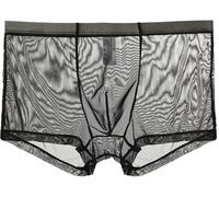 lclvld Herren Sexy Boxershorts Hosen Sheer Durchsichtig Unterhose Dessous Sexy Transparente Unterhose