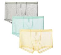 lclvld Herren Sexy Boxershorts Hosen Sheer Durchsichtig Unterhose Dessous Sexy Transparente Unterhose