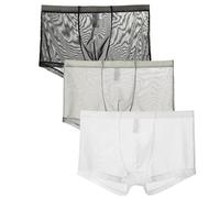 lclvld Herren Sexy Boxershorts Hosen Sheer Durchsichtig Unterhose Dessous Sexy Transparente Unterhose