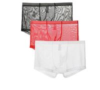 lclvld Herren Sexy Boxershorts Hosen Sheer Durchsichtig Unterhose Dessous Sexy Transparente Unterhose