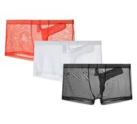 lclvld Herren Shorts Sexy Boxer Slips Transparente Unterwäsche Gaze Atmungsaktive Männer Sexy Elefant Trunk Shorts