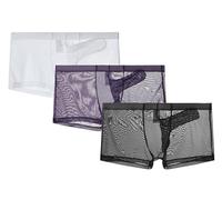 lclvld Herren Shorts Sexy Boxer Slips Transparente Unterwäsche Gaze Atmungsaktive Männer Sexy Elefant Trunk Shorts