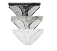 lclvld Herren Slips Unterwäsche Transparent Mesh durchsichtig Slips Sexy Erotik Männer Unterwäsche Elephant Bulge Unterhosen