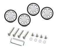 Ldabrye 4PCS Leise Rollende Gepäckräder Praktisches Kunststoff Ersatzset 360-Grad Drehung Für Koffer Einfach Zu Installierende Kofferräder