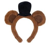 Ldabrye Haarreif mit Bärenohren, niedliches Cartoon-Plüsch-Haarband, Urlaub, Party, Requisiten, Kopfbedeckung, für Erwachsene, Musik, Festival, Verkleidung, Kopfschmuck, Haarschmuck für Damen und