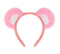 Ldabrye Haarreif mit Bärenohren, niedliches Cartoon-Plüsch-Haarband, Urlaub, Party, Requisiten, Kopfbedeckung, für Erwachsene, Musik, Festival, Verkleidung, Kopfschmuck, Haarschmuck für Damen und
