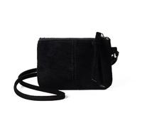 Ldabrye Handtaschen für Damen, Leopardenmuster, Halskette, Geldbörse, Ausweishalter für Damen, PU-Leder, Geldbörse, Geldbörse mit weichem Umhängeband und kompakt, Schwarz , 5.07x0.78in