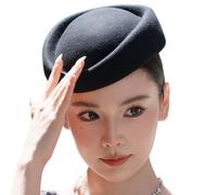 Ldabrye Klassischer Filzhut Mit Hepburn Für Damen Elegante Modische Kopfbedeckung Atmungsaktiv Leichtes Design Leichte Unisex Filzkappe