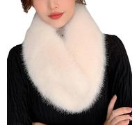 Ldabrye Langer Damen Plüschschal Mit Unsichtbarem Fix Clip Vielseitiger Langer Plüsch Halswärmer Für Mädchen Modisches Lässiges Halstuch Für Die Straße