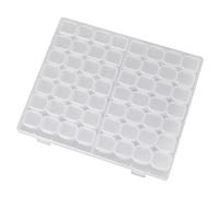 Ldabrye Tragbare transparente Schmuckschatulle, transparent, geeignet für Ohrringe, Halsketten und Ringe, faltbare Aufbewahrung