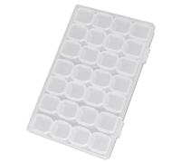 Ldabrye Tragbare transparente Schmuckschatulle, transparent, geeignet für Ohrringe, Halsketten und Ringe, faltbare Aufbewahrung