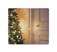 LDTVSFZQ Geldbörse mit Weihnachtsbaum-Motiv, doppelt gefaltet, Kreditkartenetui, Kartenetui, Geldorganizer, Geldbeutel, Geldbeutel, Geldbeutel, Geldbeutel, Geldbeutel, Geldbörse mit glattem