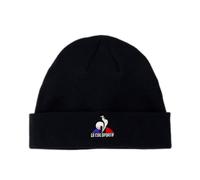 Le Coq Sportif Unisex ESS Bonnet N°1 Black Beanie-Mütze, Schwarz, One Size