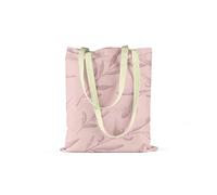 Le Jardin du Lin Bedruckte Einkaufstasche, Tasche, Faltbar, Stofftasche mit Zwei Langen Henkeln, Größe: 34x40 Cm