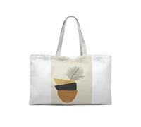 Le Jardin du Lin Bedruckte Einkaufstasche, Tasche, Faltbar, Stofftasche mit Zwei Langen Henkeln, Größe: 47x42 Cm