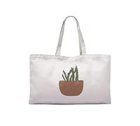 Le Jardin du Lin Bedruckte Einkaufstasche, Tasche, Faltbar, Stofftasche mit Zwei Langen Henkeln, Größe: 47x42 Cm