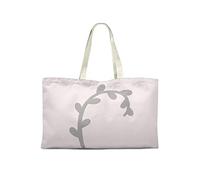 Le Jardin du Lin Bedruckte Einkaufstasche, Wiederverwendbare, Tasche, Faltbar, Stofftasche mit Zwei Langen Henkeln, Größe: 50x40 Cm