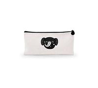 Le Jardin du Lin, Digital Bedruckte Leinwand-Stoff Mäppchen mit Reißverschluss, Mäppchen für die Schule, für Kinder, Jungen, Mädchen, 100% Baumwolle, Unisex, 1 Stück, 21x12 Cm