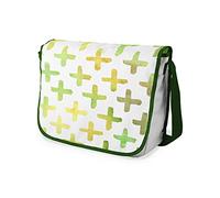 Le Jardin du Lin Digital Bedruckte Messenger Schultaschen mit Khaki Riemen für Mädchen und Jungen, Zurück zur Schule, Kuriertaschen für Schüler, Umhängetaschen, Größe: 29x36 Cm