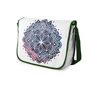 Le Jardin du Lin Digital Bedruckte Messenger Schultaschen mit Khaki Riemen für Mädchen und Jungen, Zurück zur Schule, Kuriertaschen für Schüler, Umhängetaschen, Größe: 29x36 Cm