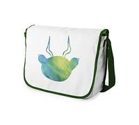 Le Jardin du Lin Digital Bedruckte Messenger Schultaschen mit Khaki Riemen für Mädchen und Jungen, Zurück zur Schule, Kuriertaschen für Schüler, Umhängetaschen, Größe: 29x36 Cm