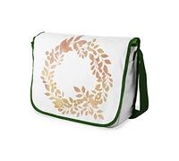 Le Jardin du Lin Digital Bedruckte Messenger Schultaschen mit Khaki Riemen für Mädchen und Jungen, Zurück zur Schule, Kuriertaschen für Schüler, Umhängetaschen, Größe: 29x36 Cm