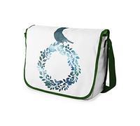 Le Jardin du Lin Digital Bedruckte Messenger Schultaschen mit Khaki Riemen für Mädchen und Jungen, Zurück zur Schule, Kuriertaschen für Schüler, Umhängetaschen, Größe: 29x36 Cm