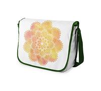Le Jardin du Lin Digital Bedruckte Messenger Schultaschen mit Khaki Riemen für Mädchen und Jungen, Zurück zur Schule, Kuriertaschen für Schüler, Umhängetaschen, Größe: 29x36 Cm