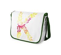 Le Jardin du Lin Digital Bedruckte Messenger Schultaschen mit Khaki Riemen für Mädchen und Jungen, Zurück zur Schule, Kuriertaschen für Schüler, Umhängetaschen, Größe: 29x36 Cm