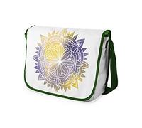Le Jardin du Lin Digital Bedruckte Messenger Schultaschen mit Khaki Riemen für Mädchen und Jungen, Zurück zur Schule, Kuriertaschen für Schüler, Umhängetaschen, Größe: 29x36 Cm