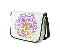 Le Jardin du Lin Digital Bedruckte Messenger Schultaschen mit Khaki Riemen für Mädchen und Jungen, Zurück zur Schule, Kuriertaschen für Schüler, Umhängetaschen, Größe: 29x36 Cm