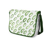 Le Jardin du Lin Digital Bedruckte Messenger Schultaschen mit Khaki Riemen für Mädchen und Jungen, Zurück zur Schule, Kuriertaschen für Schüler, Umhängetaschen, Größe: 29x36 Cm