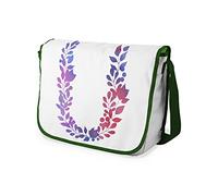 Le Jardin du Lin Digital Bedruckte Messenger Schultaschen mit Khaki Riemen für Mädchen und Jungen, Zurück zur Schule, Kuriertaschen für Schüler, Umhängetaschen, Größe: 29x36 Cm