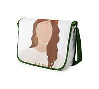 Le Jardin du Lin Digital Bedruckte Messenger Schultaschen mit Khaki Riemen für Mädchen und Jungen, Zurück zur Schule, Kuriertaschen für Schüler, Umhängetaschen, Größe: 29x36 Cm