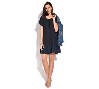 Le Jardin du Lin Leinen-Kleid in Dunkelblau - Größe 38 | Damen Kleider